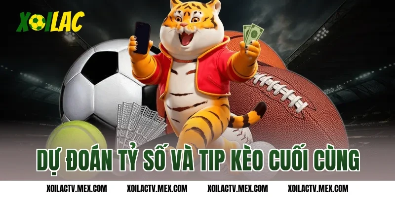 Dự đoán tỷ số và tip kèo cuối cùng